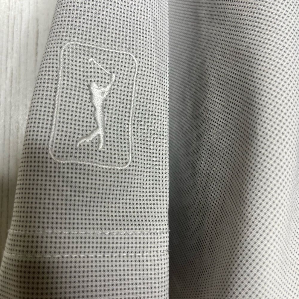 PGA Tour Shirt Men’s Polo Golf Gray Large - Picture 6 of 10
